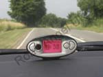 Road Angel Compact on the dashboard.